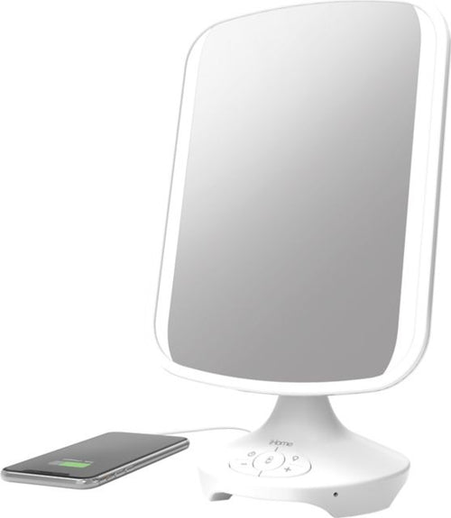iHome REFLECT Bluetooth Vanity Speaker 10x13in, White