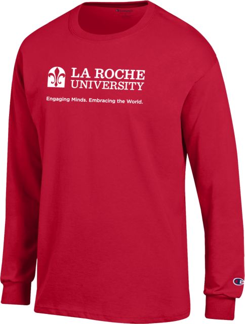 La Roche Champion Long Sleeve T Shirt La Roche University Institutional with Tagline - ONLINE ONLY