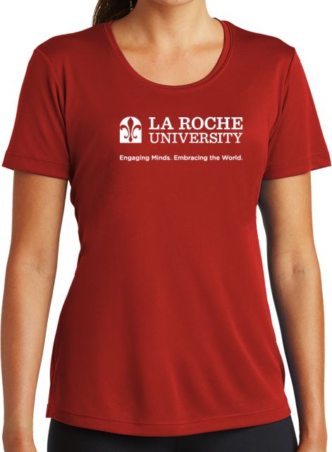 La Roche Womens Performance Short Sleeve Tee La Roche University Institutional with Tagline - ONLINE ONLY