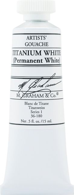 M. Graham Titanium White 0.5-ounce (15 ml) Artists' Gouache