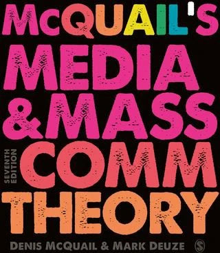 McQuails Media and Mass Communication Theory